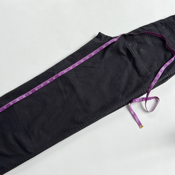 Gap Mid Rise Loose Khakis black office casual 25​​ - Picture 8 of 10